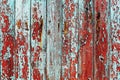 Painted wooden fence