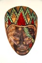 Painted wooden mask