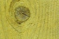 Painted in yellow uncouth wooden board Royalty Free Stock Photo