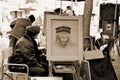 Painter artist in Montmartre quarter