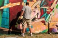 Painter of graffiti