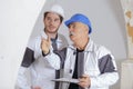 painter and apprentice Royalty Free Stock Photo
