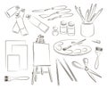 Painter icons set