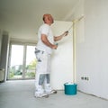 Painter during the renovation Royalty Free Stock Photo