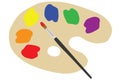 Painter's palette Royalty Free Stock Photo