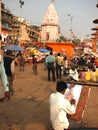A painter at Varanasi, India