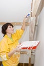 Painter woman Royalty Free Stock Photo