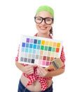 Painter woman Royalty Free Stock Photo