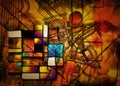 Painterly Colorful Abstract