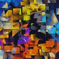 Painterly Colorful Abstract Royalty Free Stock Photo