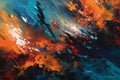 Abstract background that bursts with a full spectrum of colors and a wealth of textures.