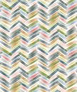 Painterly brush strokes colorful seamless hand painted blocks stripes pattern for all surface and textile design applications. Royalty Free Stock Photo