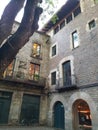 The streets of Gothic Quarters Barcelona