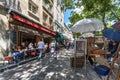 Tourism in Montmartre, Paris Royalty Free Stock Photo