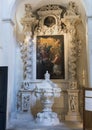 Painting of the ascension of Madonna and Child above one of the altars, Basilica di Santa Croce