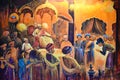 Painting - Ashta Pradhan, The council of ministers in Shivaji`s court Museum - National War Memorial Southern Command Pune