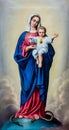 Painting of Blessed Virgin Mary with Baby Jesus