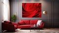 painting bold red design Royalty Free Stock Photo