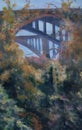 Painting of Bridges in Pasadena`s Arroyo Seco