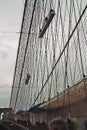 Painting Brooklyn Bridge. Royalty Free Stock Photo