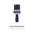 painting brush icon on white background. Simple element illustration from Art concept Royalty Free Stock Photo