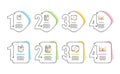 Painting brush, Privacy policy and Medical chat icons set. Column chart sign. Vector
