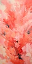 Pink Abstract Flower Painting Inspired By Meghan Howland