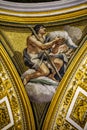 Painting at the ceilings of Saint Peter cathedral in Vatican