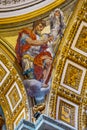 Painting at the ceilings of Saint Peter cathedral in Vatican