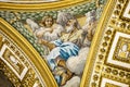 Painting at the ceilings of Saint Peter cathedral in Vatican
