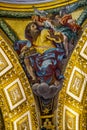 Painting at the ceilings of Saint Peter cathedral in Vatican