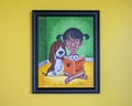 Painting in the children`s area of the Bethany Public Library by Danny Gordon.