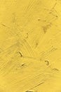 Painting close up of vivid primrose yellow pantone color