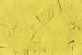 Painting closeup texture.Plain light yellow color