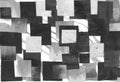 Painting, contemporary Modern Art. gray black and white gradient, gouache acrylic paint in collage mosaic technique, abstract Royalty Free Stock Photo