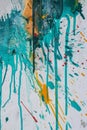 Vibrant Painting With Splattered Paint backdrop background. Generative AI Royalty Free Stock Photo
