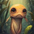 Sad Frog Painting