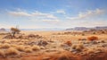 Hyperrealistic Fauna: A Stunning Desert Landscape Painting