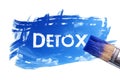 Painting detox time word