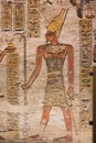 Painting of the divine pharaoh standing