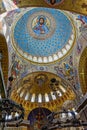 The painting on the dome of the Naval Cathedral of Saint Nichola