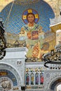 The painting on the dome of the Naval Cathedral of Saint Nichola