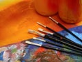 Painting drawing Artist Tools painting fun Royalty Free Stock Photo