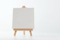 Painting easel with empty canvas Royalty Free Stock Photo