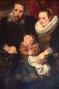 Family portrait. Work by Anthony van Dyck. Canvas, oil. Hermitage collection Royalty Free Stock Photo