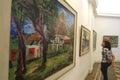 Painting exhibition which tells the story of the hometown.