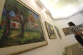 Painting exhibition which tells the story of the hometown.