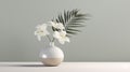 Modern Minimalistic Tropical Flower Arrangement Painting Royalty Free Stock Photo