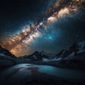 Milky Way Dreamscape Royalty Free Stock Photo