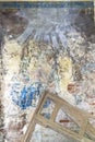 painting, frescoes, abandoned Orthodox church